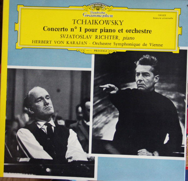 Pyotr Ilyich Tchaikovsky, Sviatoslav Richter, Herbert Von Karajan • Wiener Symphoniker — Concerto N°1 Pour Piano Et Orchestre N°1 En Si Bémol Mineur Op 23